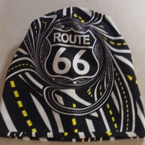 Route 66 Black and White Beanie